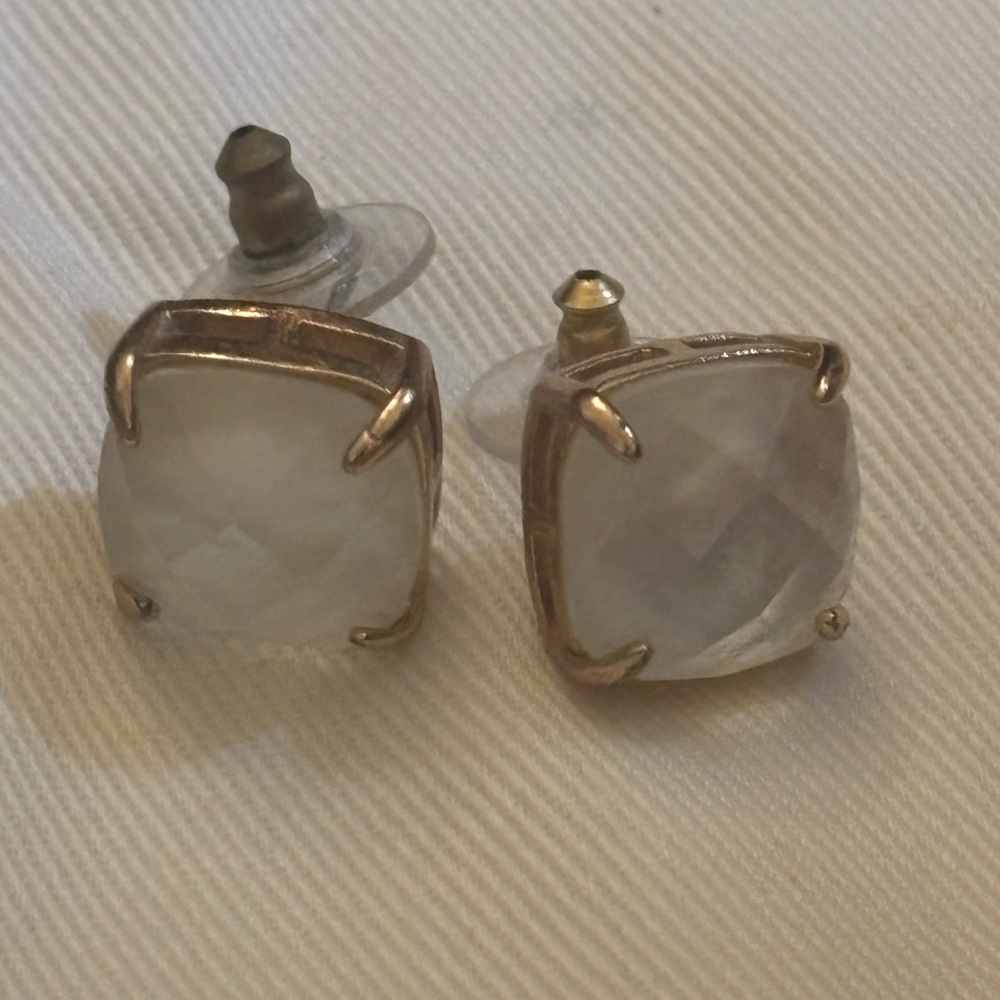 Pair of Kate Spade square earrings
